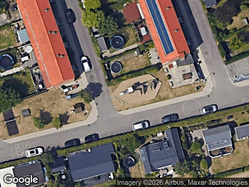 Satellitfoto af Legepladsen v. Nordmarksvej