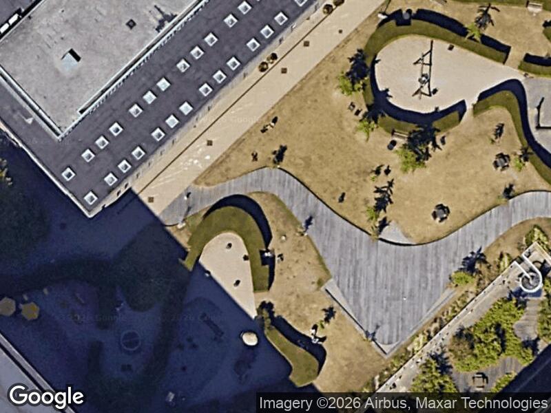 Satellitfoto af Legepladsen v. Juliane Maries Vej