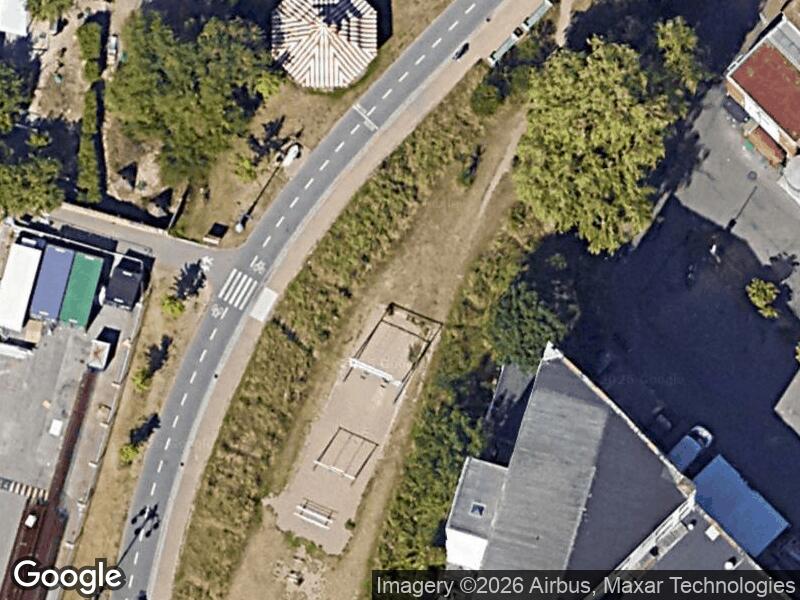 Satellitfoto af Legepladsen i Den Grønne Park