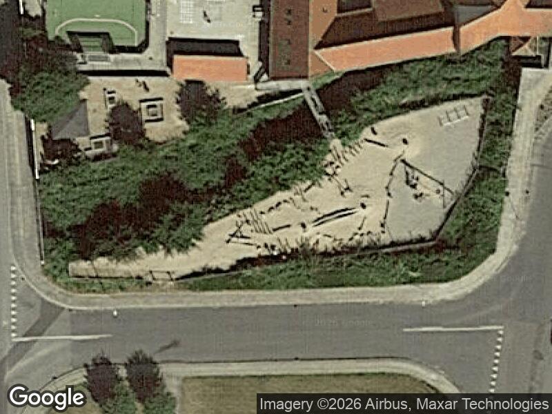 Satellitfoto af Legepladsen v. Damgade