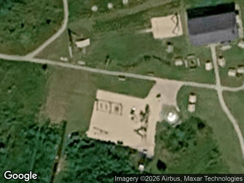 Satellitfoto af Bakkelandskabet i Mejrup - legeplads