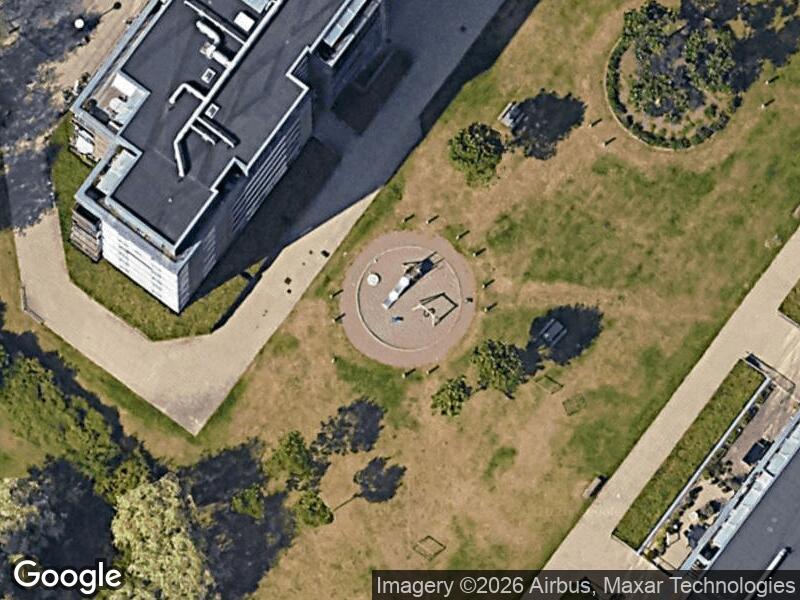 Satellitfoto af Legepladsen v. Hans Hedtofts Gade