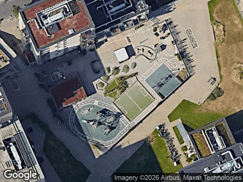 Satellitfoto af Legepladsen v. Strandlodsvej