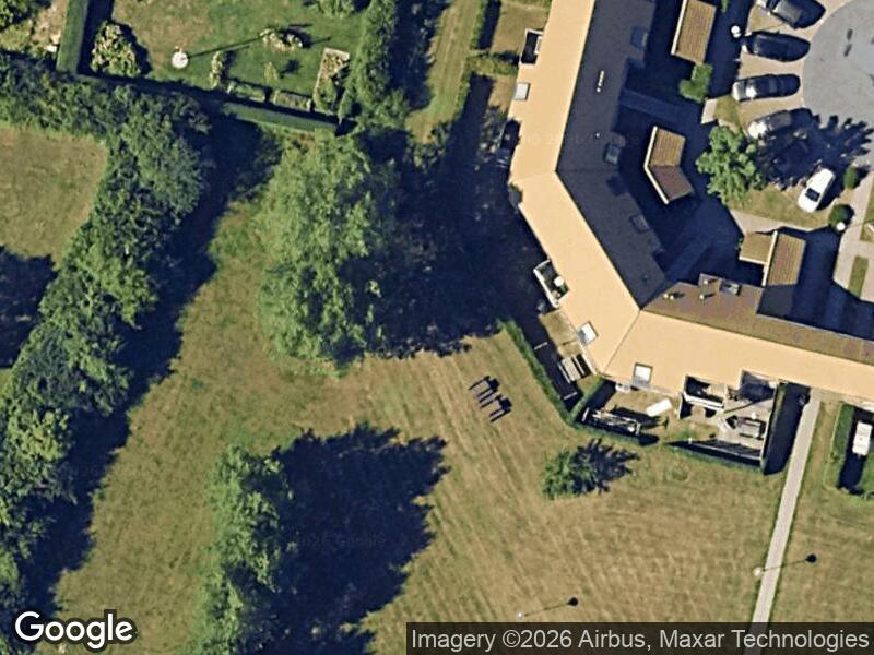 Satellitfoto af Legepladsen v. Bjerggårds Allé