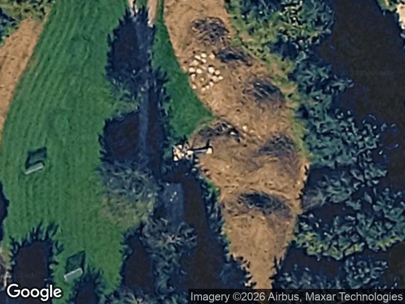 Satellitfoto af Legepladsen v. Brobækvænget