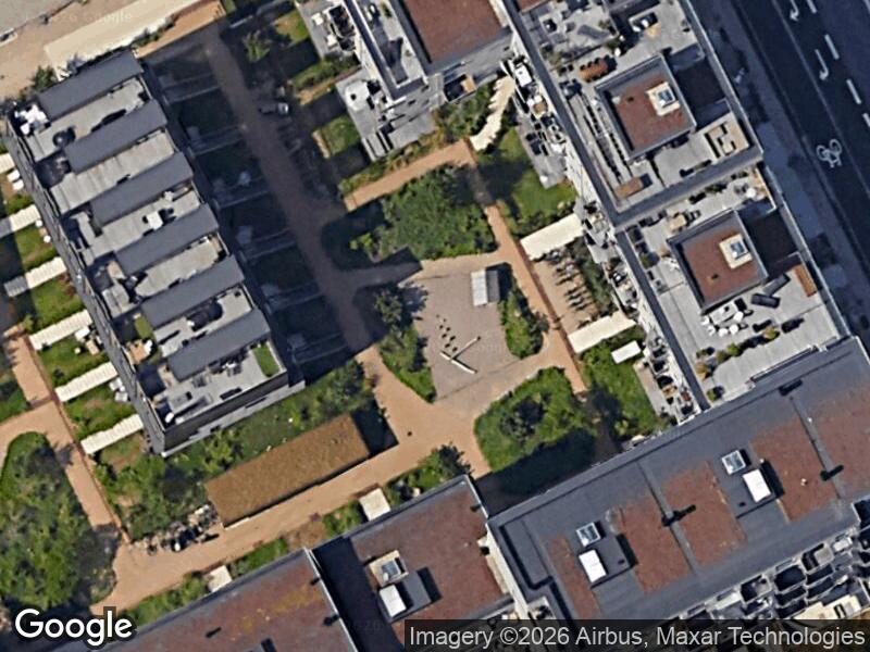 Satellitfoto af Legepladsen v. Amager Strandvej