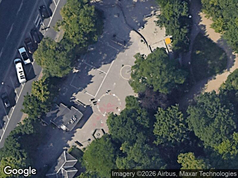 Satellitfoto af Legepladsen i Ørstedsparken ved Nørre Farimagsgade