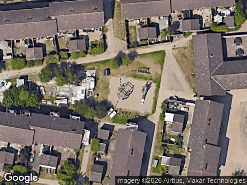 Satellitfoto af Legepladsen v. Høstgildevej