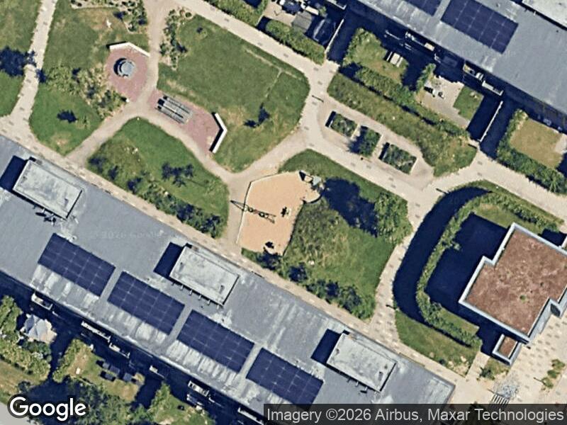 Satellitfoto af Legepladsen v. Rosenhøj Allé