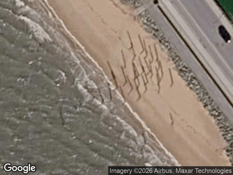 Satellitfoto af Legepladsen v. Strandpromenaden