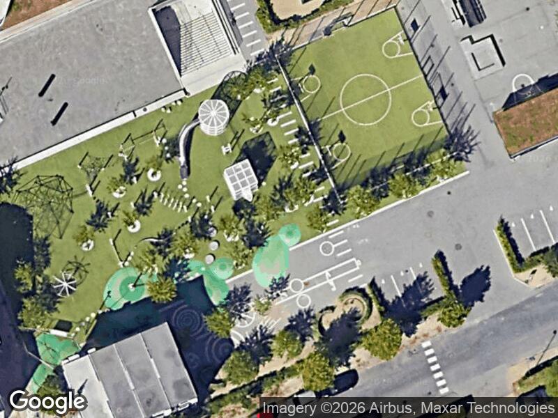 Satellitfoto af Legepladsen v. Rosenvængets Hovedvej