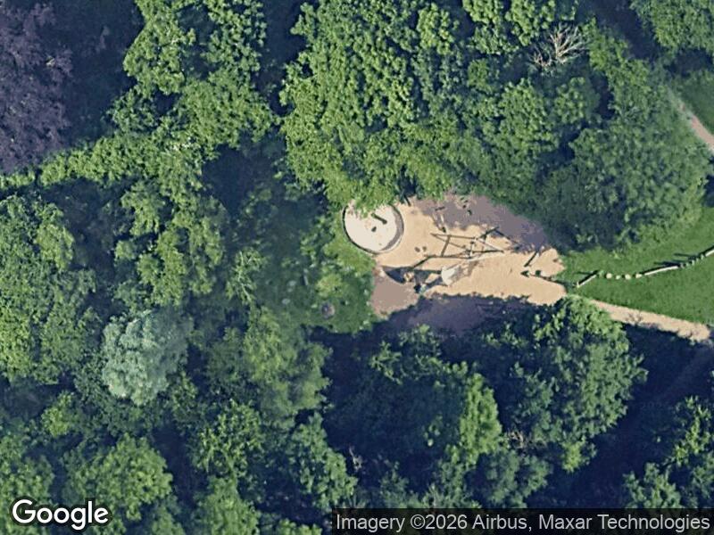 Satellitfoto af Legepladsen i Tilst Bypark