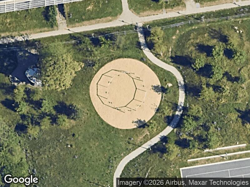 Satellitfoto af Legepladsen i Joops Have (nordvest)