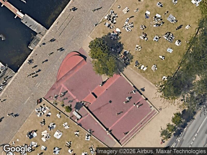 Satellitfoto af Legepladsen i Havneparken nord