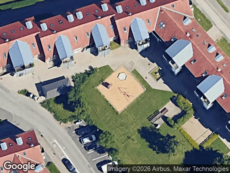 Satellitfoto af Legepladsen v. Paludan-Müllers Vej