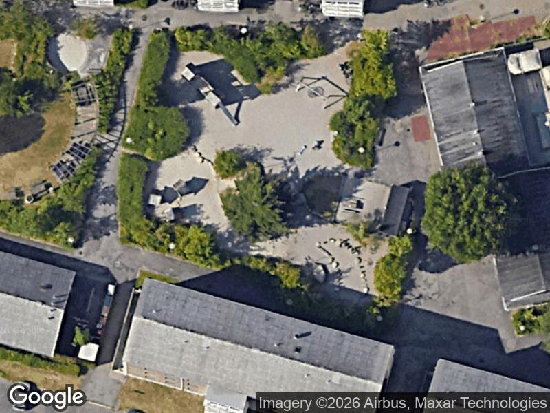 Satellitfoto af Legepladsen v. Klitmøllervej
