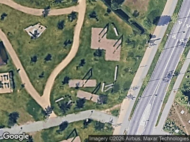Satellitfoto af Legepladsen v. Søndergårds Allé