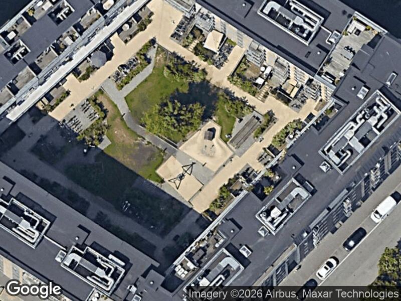 Satellitfoto af Legepladsen v. Otto Brandenburgs Vej