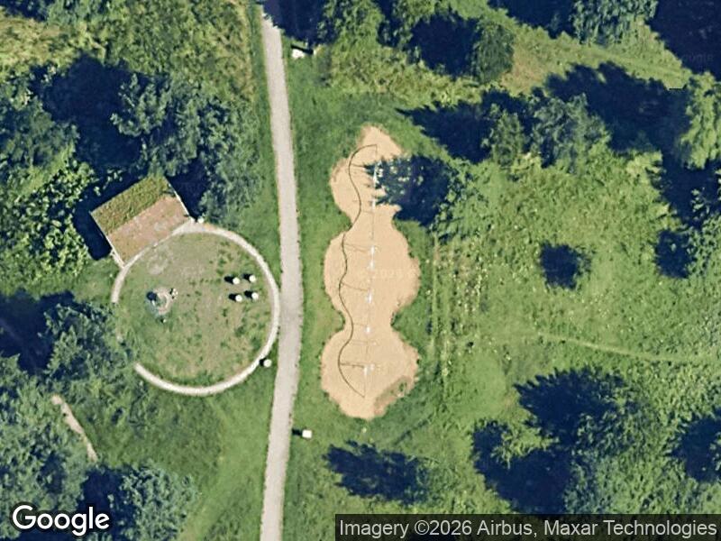 Satellitfoto af Legepladsen i Skjoldhøjkilen (øst)