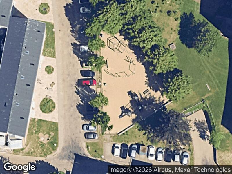 Satellitfoto af Legepladsen v. Olaf Rudes Vej