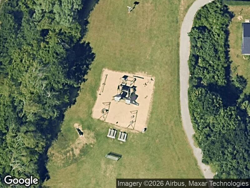 Satellitfoto af Legepladsen v. Bakkeskråningen