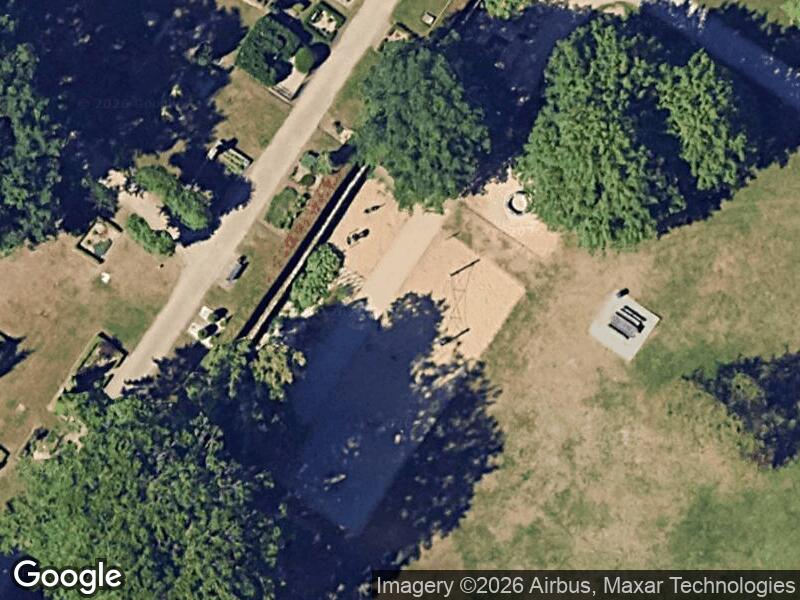 Satellitfoto af Legepladsen i Ansgar Anlæg (syd)