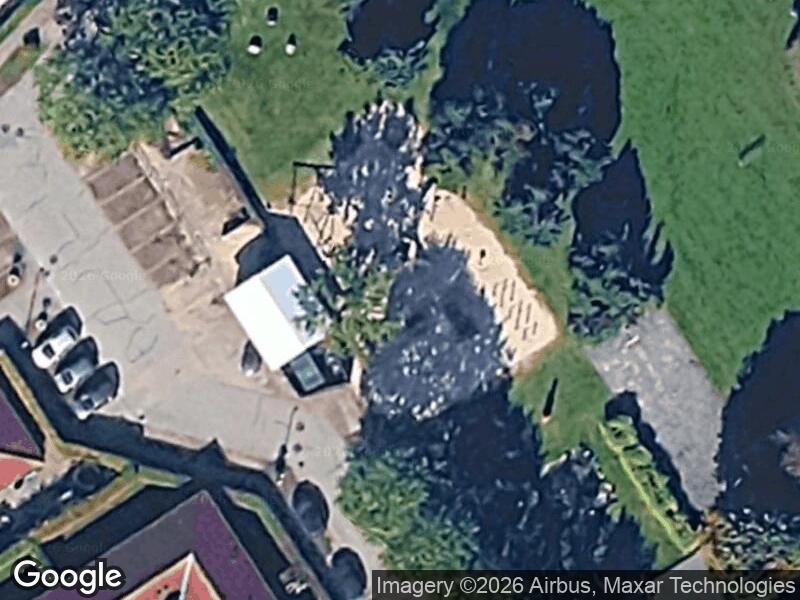 Satellitfoto af Legepladsen i Holluf Have Park