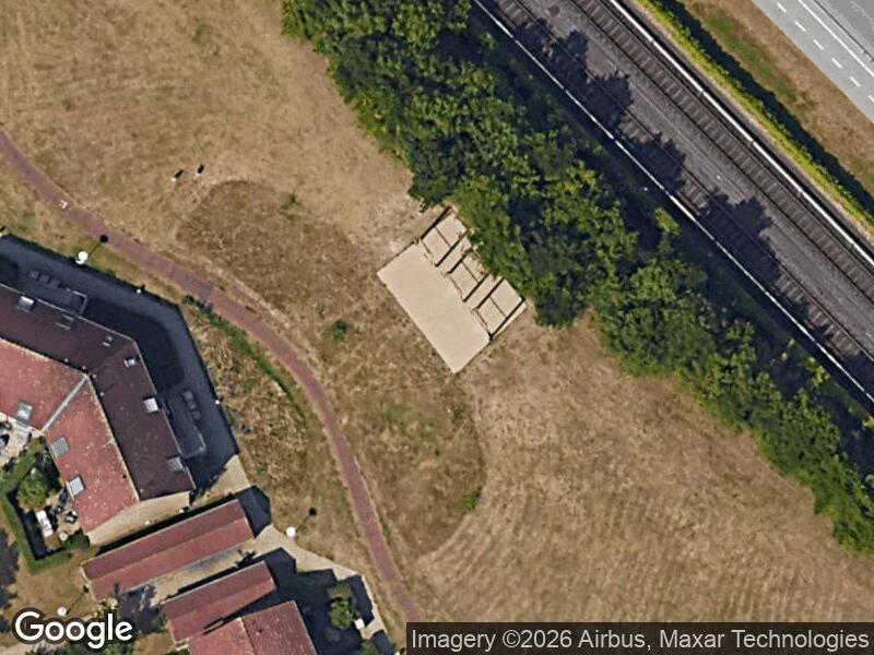 Satellitfoto af Legepladsen i Vægterparken (sydøst)