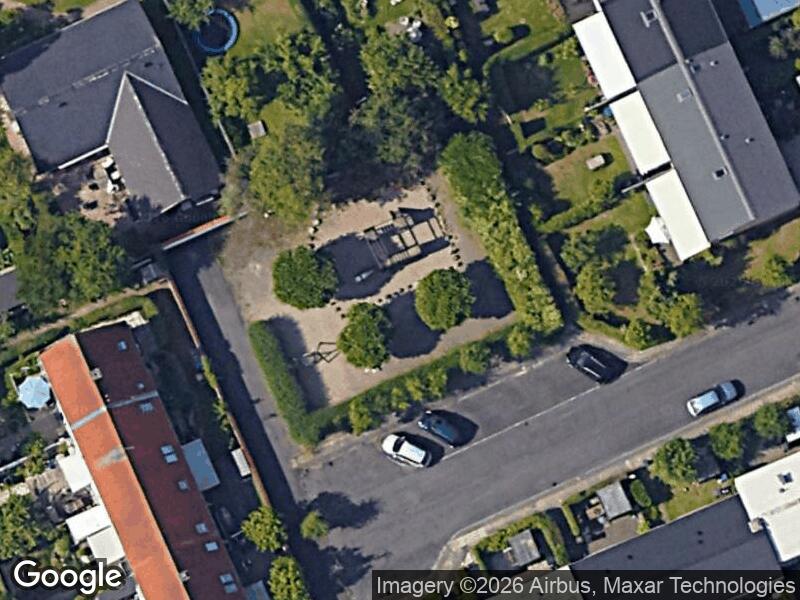 Satellitfoto af Legepladsen v. Åbjergvej
