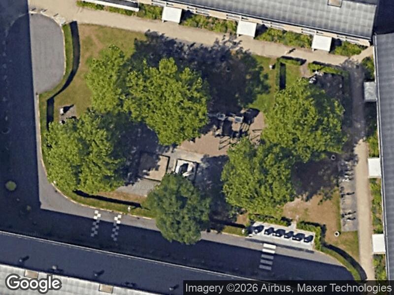 Satellitfoto af Legepladsen v. Dalkær
