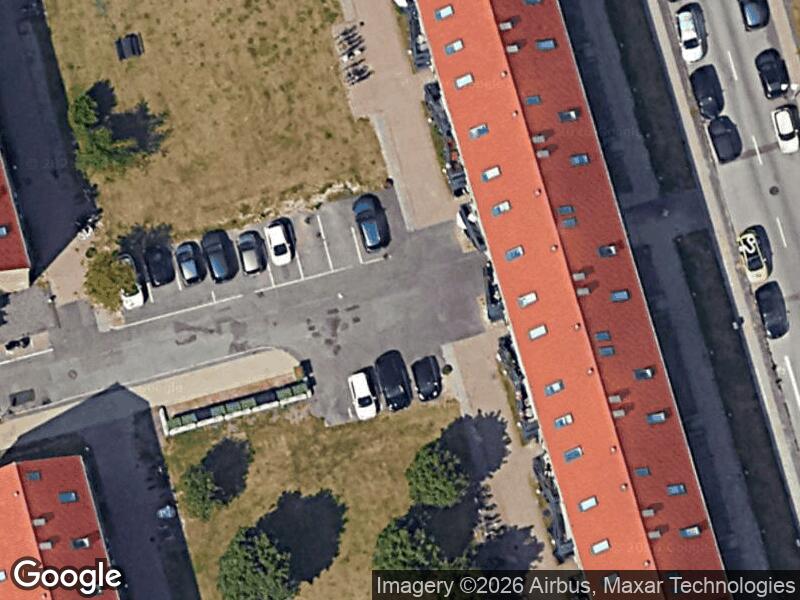Satellitfoto af Postparkens legeplads