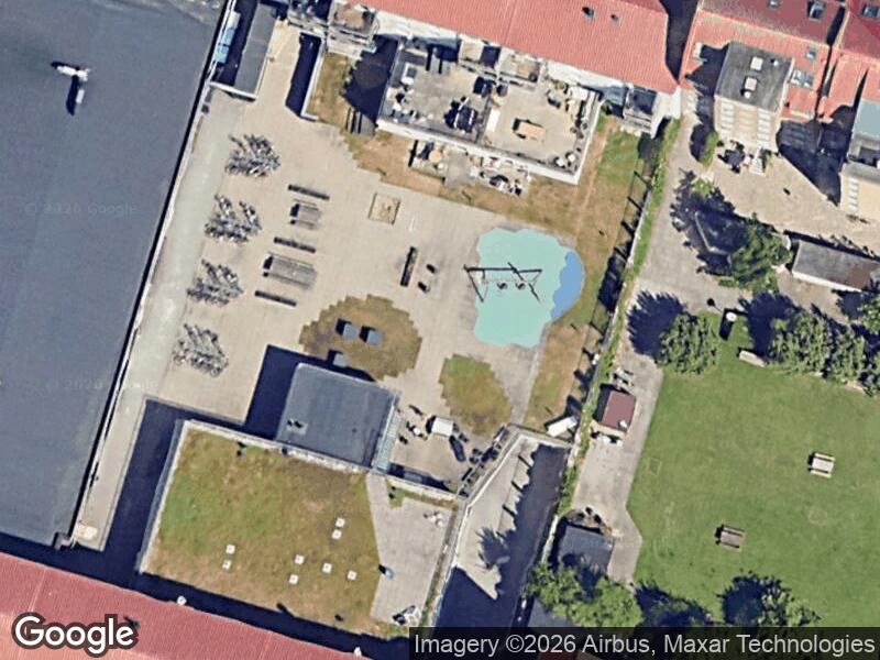 Satellitfoto af Legepladsen v. Trøjborgvej
