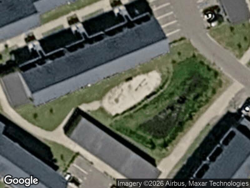 Satellitfoto af Legepladsen v. Jørgen Clevins Gade
