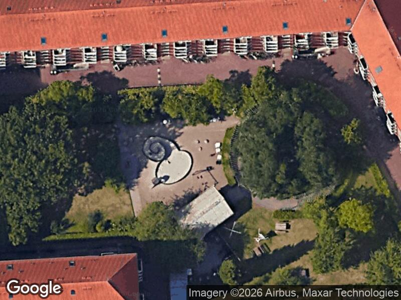 Satellitfoto af Legepladsen v. Peter Bangs Vej