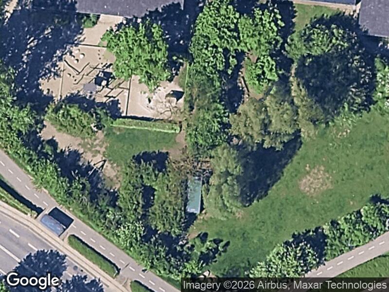 Satellitfoto af Legepladsen v. Borgerdiget