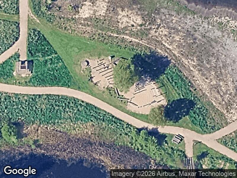 Satellitfoto af Legepladsen i Harrestrup Ådal