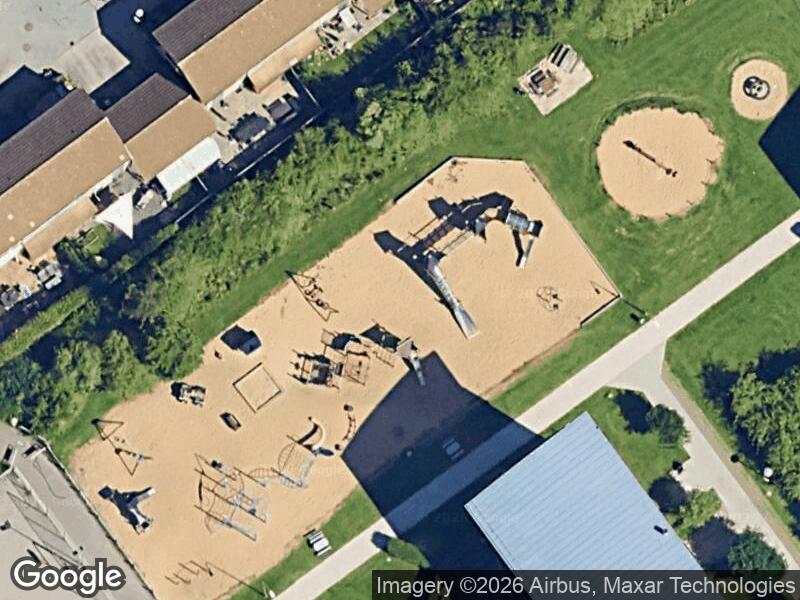 Satellitfoto af Lindholmparken legeplads