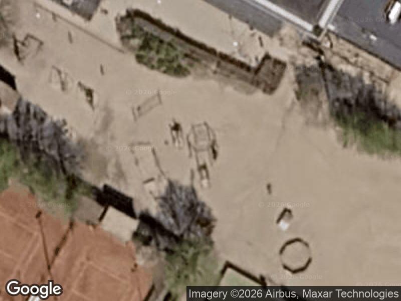 Satellitfoto af Legepladsen ved Sejs Skole