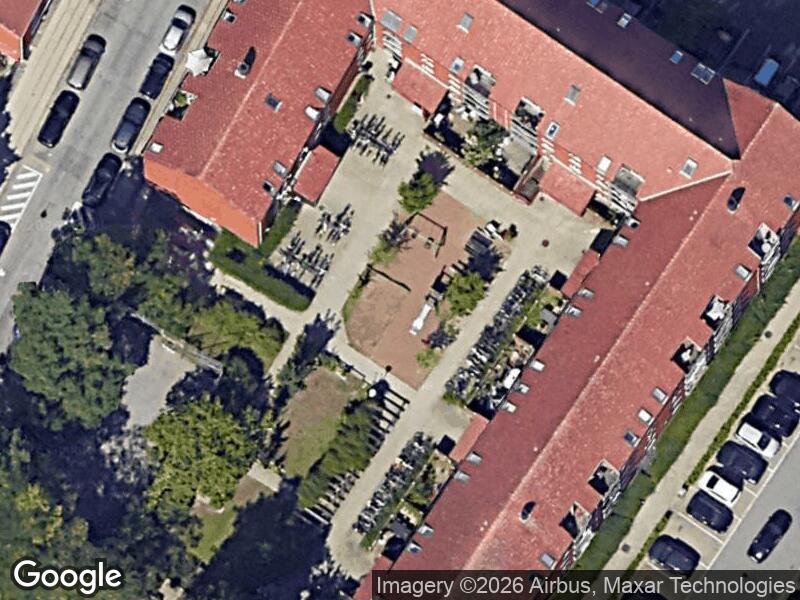 Satellitfoto af Legepladsen v. Thorsgade