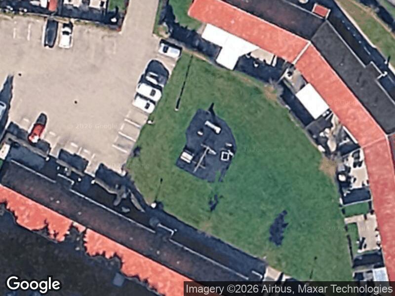 Satellitfoto af Legepladsen v. Nørrebjerg Runddel