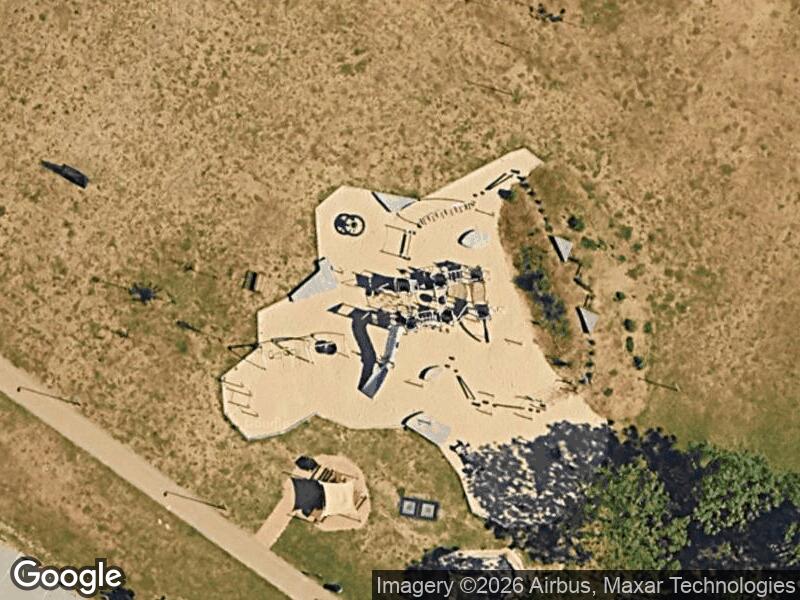 Satellitfoto af Legepladsen v. Dyrskuevej