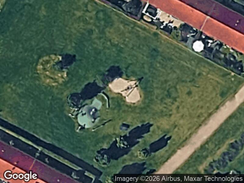 Satellitfoto af Legepladsen v. Hybenvej