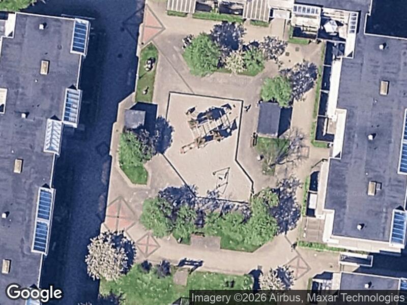 Satellitfoto af Legepladsen v. Hallingparken