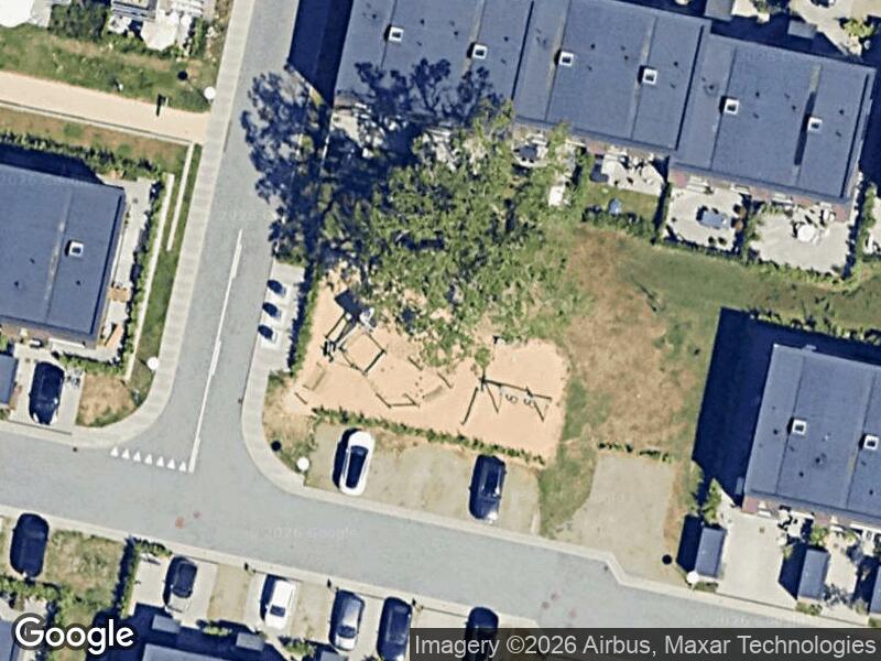 Satellitfoto af Legepladsen v. Erling Jacobsens Gade