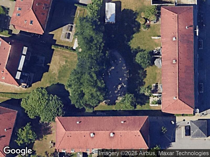 Satellitfoto af Legepladsen v. Christiansvænget