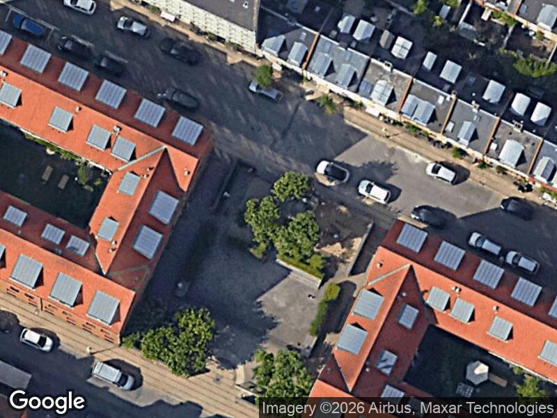Satellitfoto af Legepladsen v. Sankt Pauls Gade