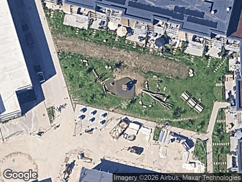 Satellitfoto af Legepladsen v. Mudillesvej
