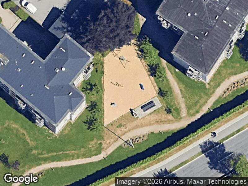 Satellitfoto af Legepladsen v. Solhvervsvej