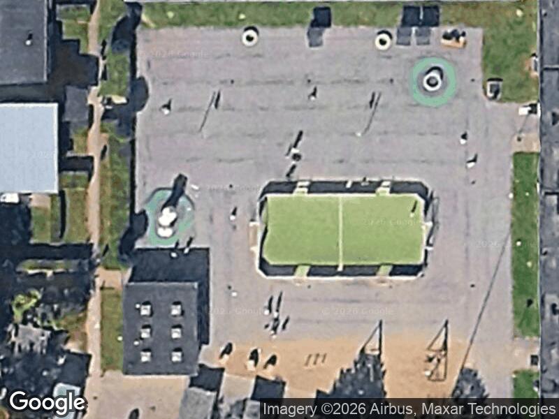 Satellitfoto af Legepladsen v. Thorupvej