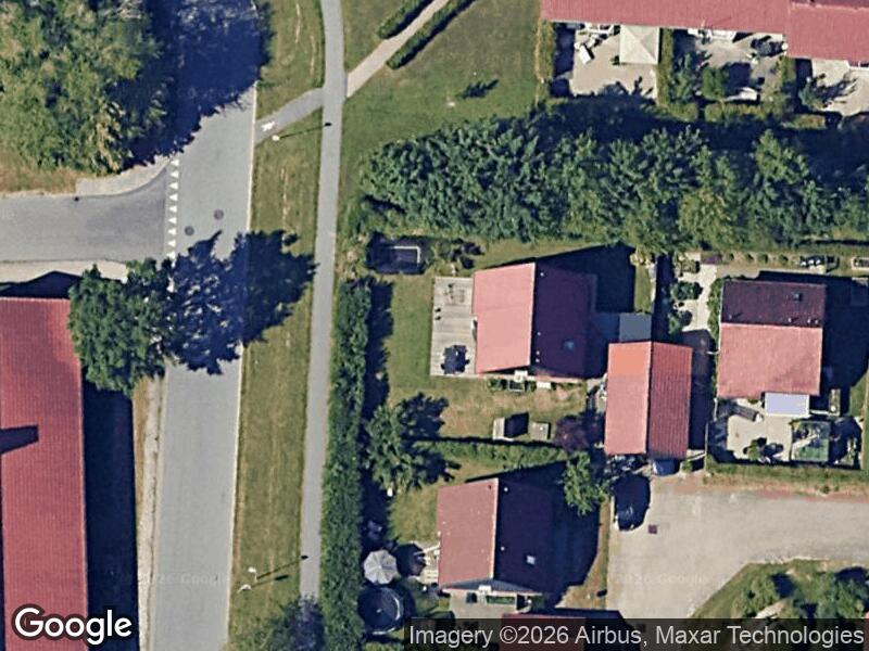 Satellitfoto af Rugmarkens legeplads